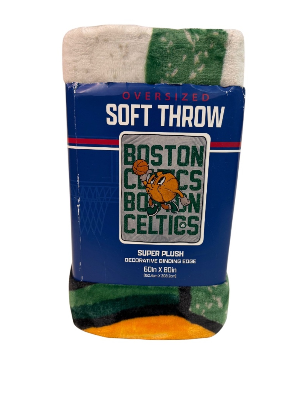 New NBA Boston Celtics Oversized Soft Throw Blanket Size 60X80